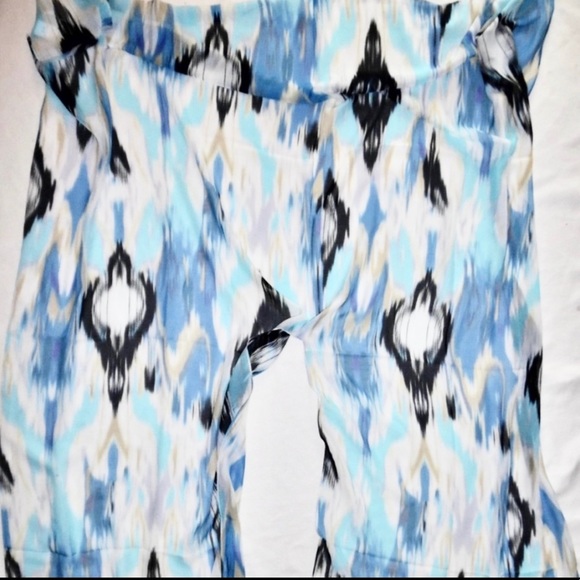 RIKKA | 💙🖤 Southwest Abstract Print Sheer Lightweight Shawl Wrap ✨NWT!✨ - Picture 10 of 11